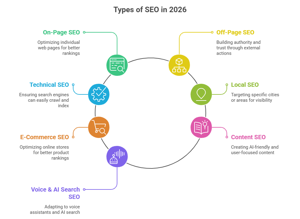 how many types of seo are there in 2026 how many types of seo are there in 2026