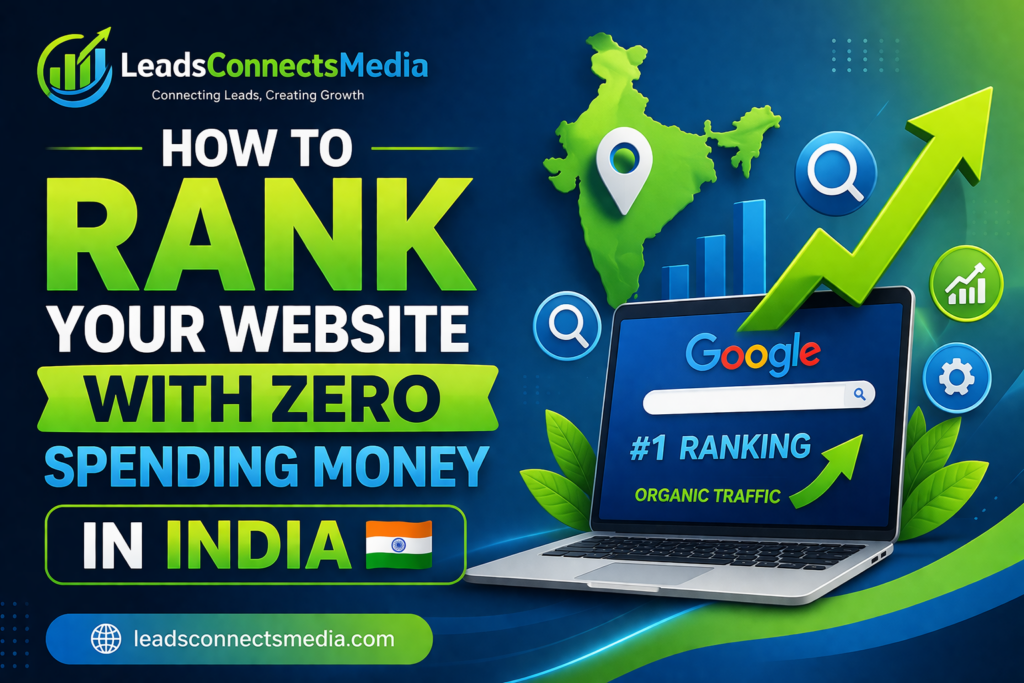 how to rank your website without spending money in india